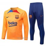 Sweatshirt Tracksuit Barcelona 22/23 Orange