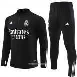 Sweatshirt Tracksuit Real Madrid Kid 23/24 Black