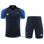 Tracksuit Algeria Short Sleeve 23/24 Blue - Shorts