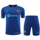 Tracksuit Barcelona Short Sleeve 23/24 Blue - Shorts