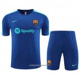 Tracksuit Barcelona Short Sleeve 23/24 Blue - Shorts