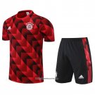 Tracksuit Bayern Munich Short Sleeve 22/23 Red - Shorts