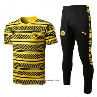 Tracksuit Borussia Dortmund Short Sleeve 22/23 Yellow