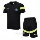 Tracksuit Manchester City Short Sleeve 22/23 Black - Shorts