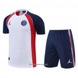 Tracksuit Paris Saint-Germain Jordan Short Sleeve 22/23 White - Shorts