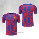 Barcelona Training Shirt 22/23 Red and Blue