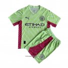 Manchester City Goalkeeper Shirt Kid 23/24 Green