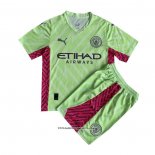 Manchester City Goalkeeper Shirt Kid 23/24 Green