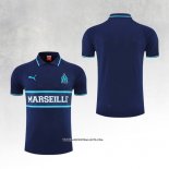 Olympique Marseille Shirt Polo 22/23 Blue Marino