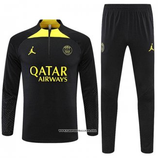 Sweatshirt Tracksuit Paris Saint-Germain Jordan 22/23 Black