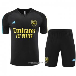 Tracksuit Arsenal Short Sleeve 23/24 Black - Shorts