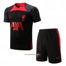 Tracksuit Liverpool Short Sleeve 22/23 Black - Shorts