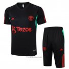 Tracksuit Manchester United Short Sleeve 23/24 Black - Shorts