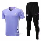 Tracksuit Real Madrid Short Sleeve 22/23 Purpura