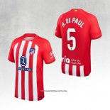 Atletico Madrid Player R.De Paul Home Shirt 23/24