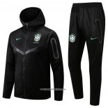 Hooded Tracksuit Brazil 22/23 Black