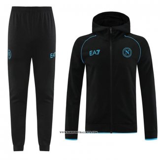 Hooded Tracksuit Napoli 23/24 Black