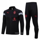 Jacket Tracksuit AC Milan 22/23 Black and Red