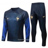 Sweatshirt Tracksuit France 22/23 Blue Oscuro