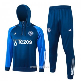 Sweatshirt Tracksuit Manchester United 23/24 Blue