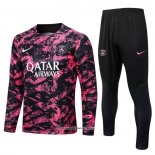 Sweatshirt Tracksuit Paris Saint-Germain 22/23 Black and Rosa