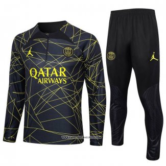 Sweatshirt Tracksuit Paris Saint-Germain Jordan 23/24 Black