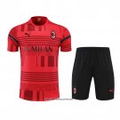 Tracksuit AC Milan Short Sleeve 22/23 Red - Shorts