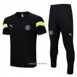 Tracksuit Manchester City Short Sleeve 22/23 Black