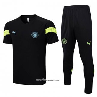 Tracksuit Manchester City Short Sleeve 22/23 Black