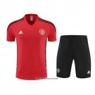 Tracksuit Manchester United Short Sleeve 22/23 Red - Shorts