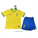 Brazil Home Shirt Kid 2022
