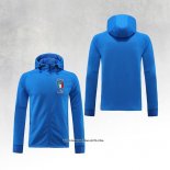 Chaqueta con Capucha del Italy 22/23 Blue