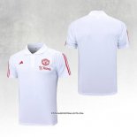 Manchester United Shirt Polo 23/24 White