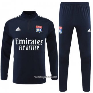 Sweatshirt Tracksuit Lyon 22/23 Blue