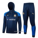 Sweatshirt Tracksuit Olympique Marseille 23/24 Blue Oscuro