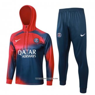 Sweatshirt Tracksuit Paris Saint-Germain 23/24 Red and Blue