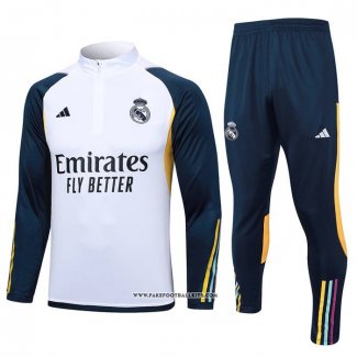 Sweatshirt Tracksuit Real Madrid Kid 23/24 White