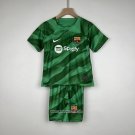 Barcelona Goalkeeper Shirt Kid 23/24 Green