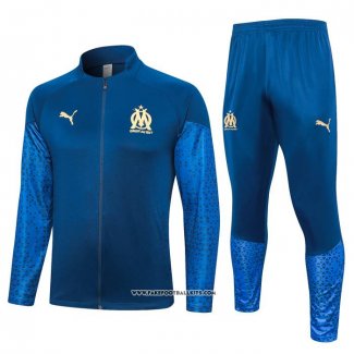 Jacket Tracksuit Olympique Marseille 23/24 Blue Oscuro