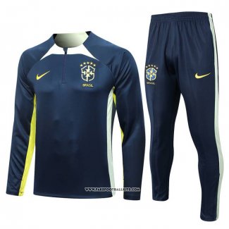 Sweatshirt Tracksuit Brazil 23/24 Blue