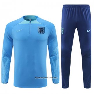 Sweatshirt Tracksuit England 22/23 Light Blue