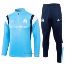 Sweatshirt Tracksuit Olympique Marseille 23/24 Light Blue