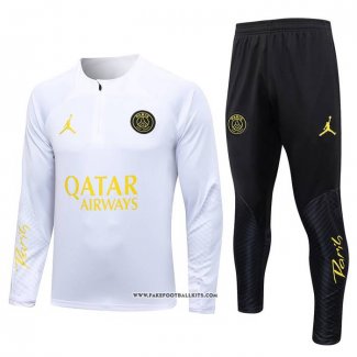 Sweatshirt Tracksuit Paris Saint-Germain Jordan 23/24 White