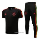 Tracksuit Ajax Short Sleeve 22/23 Black