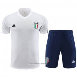 Tracksuit Italy Short Sleeve 23/24 White - Shorts
