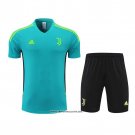 Tracksuit Juventus Short Sleeve 22/23 Blue and Green - Shorts