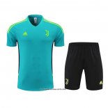 Tracksuit Juventus Short Sleeve 22/23 Blue and Green - Shorts