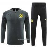 Sweatshirt Tracksuit Borussia Dortmund 22/23 Grey