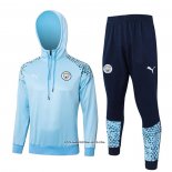 Sweatshirt Tracksuit Manchester City 23/24 Light Blue