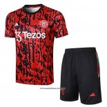 Tracksuit Manchester United Short Sleeve 23/24 Red - Shorts